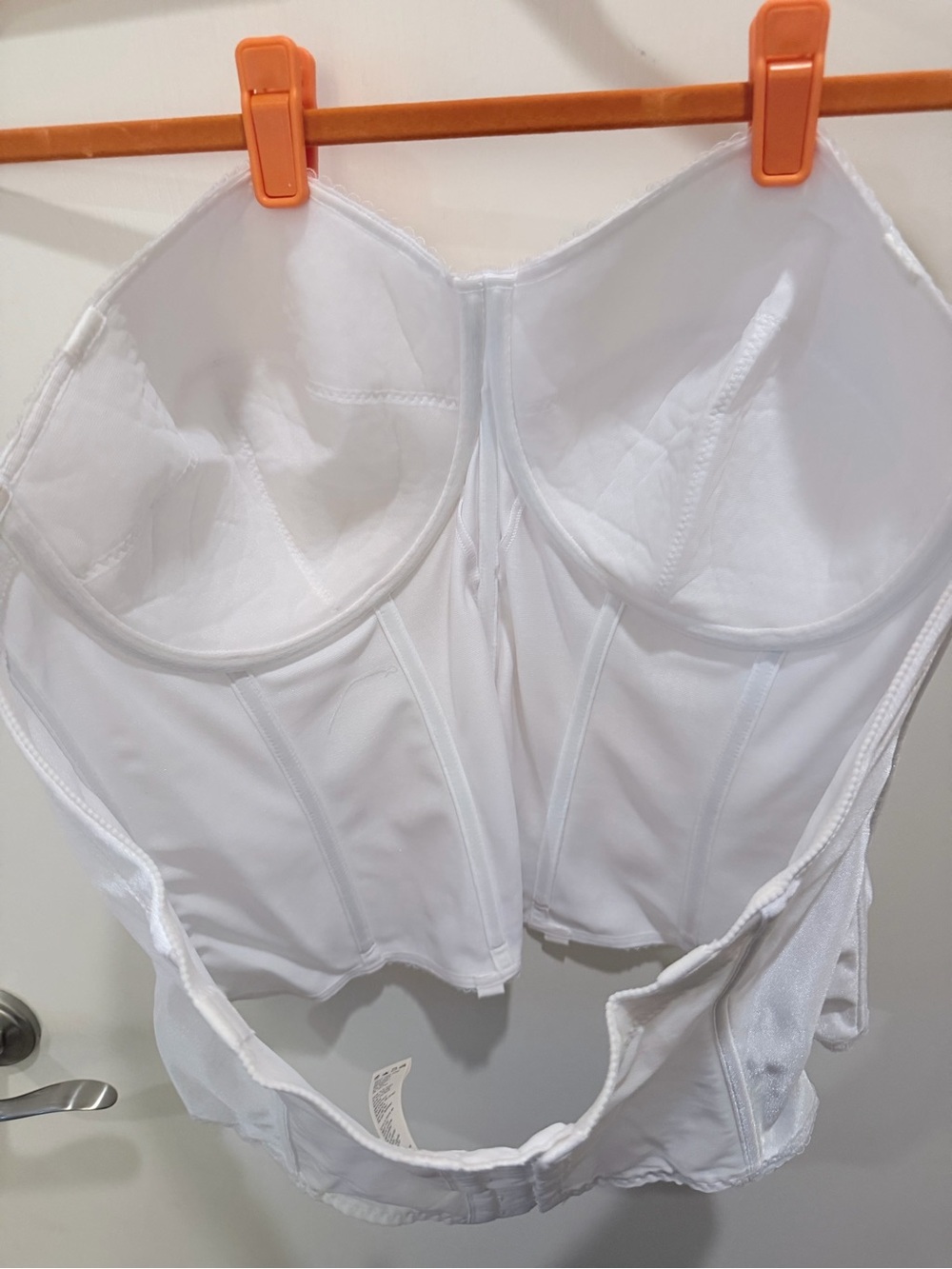 Dominique White Strapless Longline Corset Bra - Picture 4 of 8
